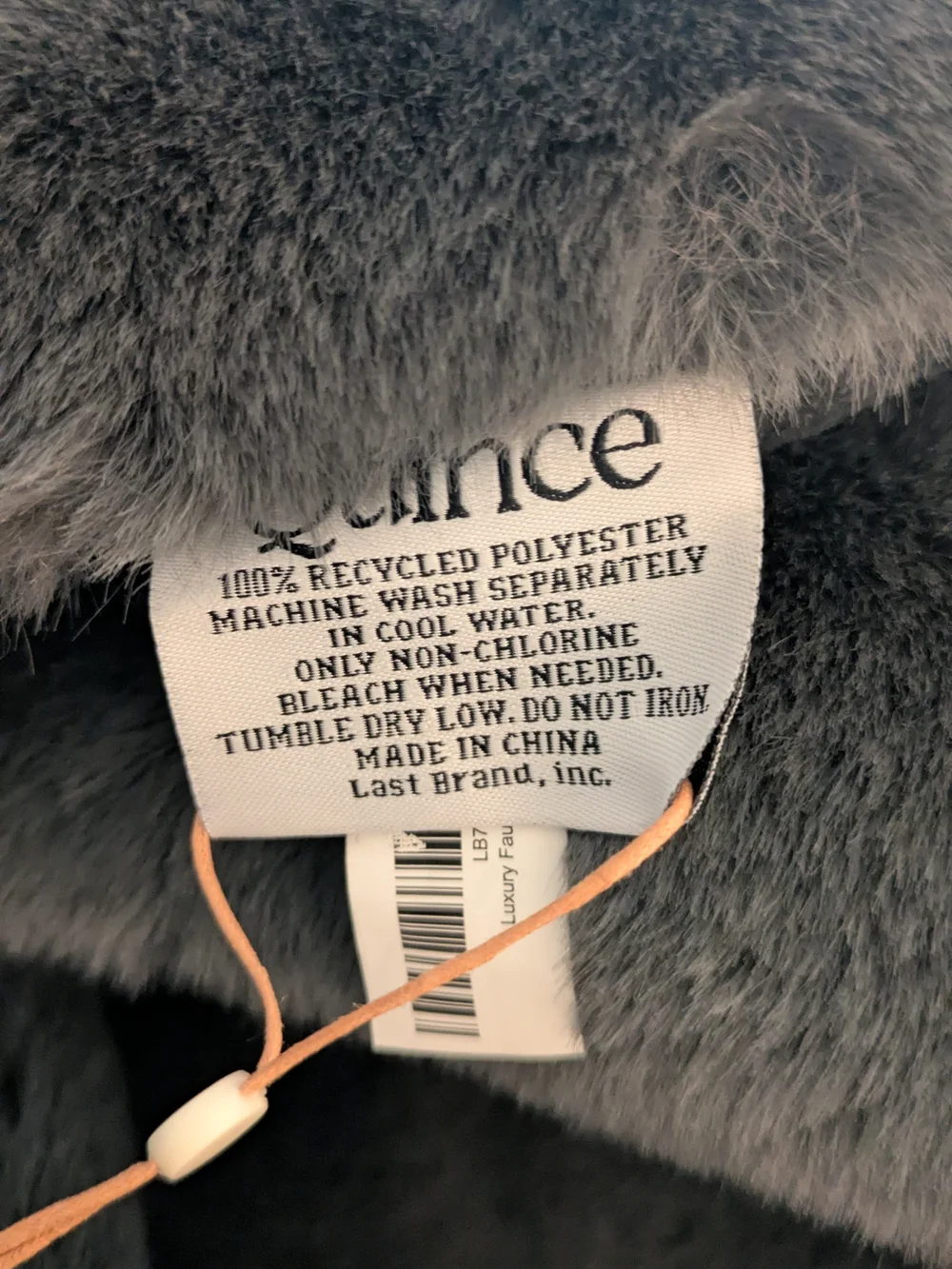 Quince Plush Faux Fur Throw Blanket - Charcoal Gray